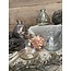 verzending eigen risico - Glazen bolle fles in diverse kleuren- per stuk - ca. 17 x 17 cm