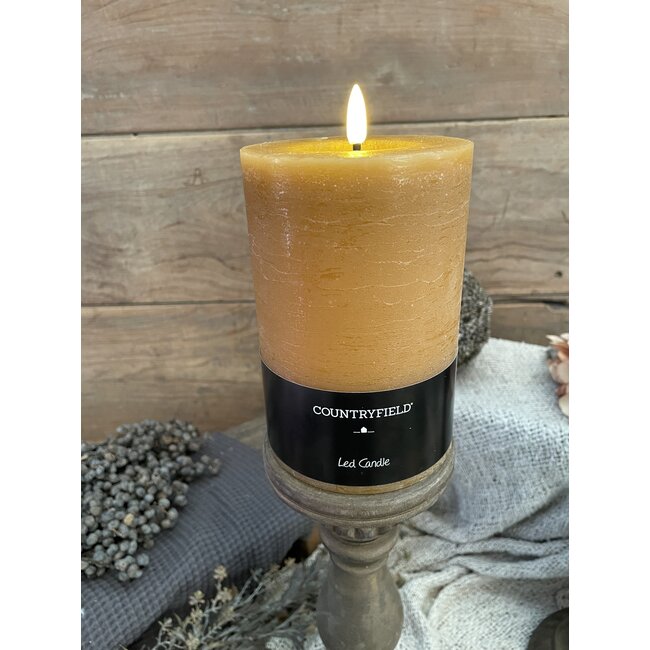 Countryfield Stompkaars rustiek Ø10CM LED ro Lyon M amber-L10B10H15CM