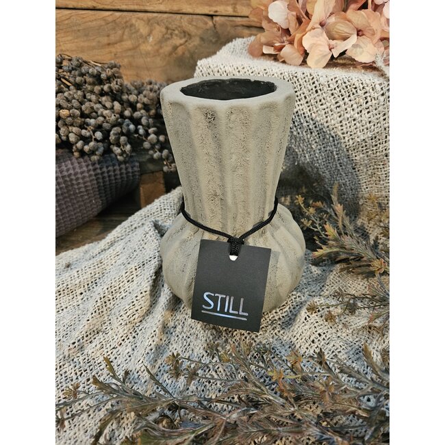 Still # 46020 - Taupe gemeleerde vaas - aardewerk - 14 x 20 cm - Serie "Taupe"