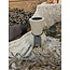 Still # 46023 - Taupe gemeleerde vaas - aardewerk - 9 x 14 - Serie "Taupe"