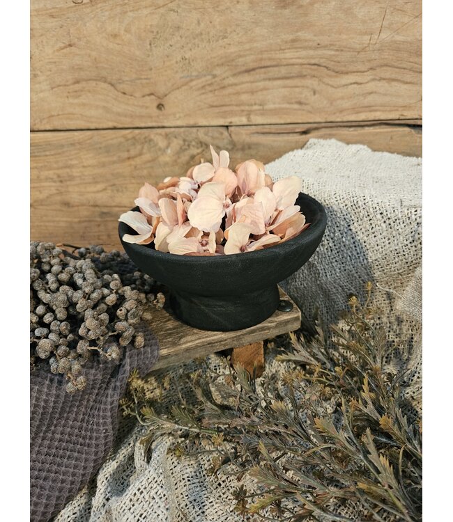 # Houten plateau zwart - 19,5x19,5x10cm