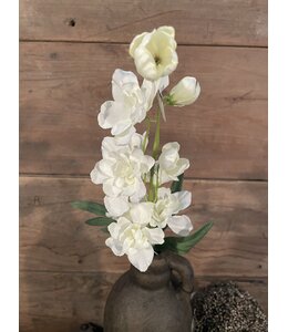Ridderspoor - wit - 50 cm
