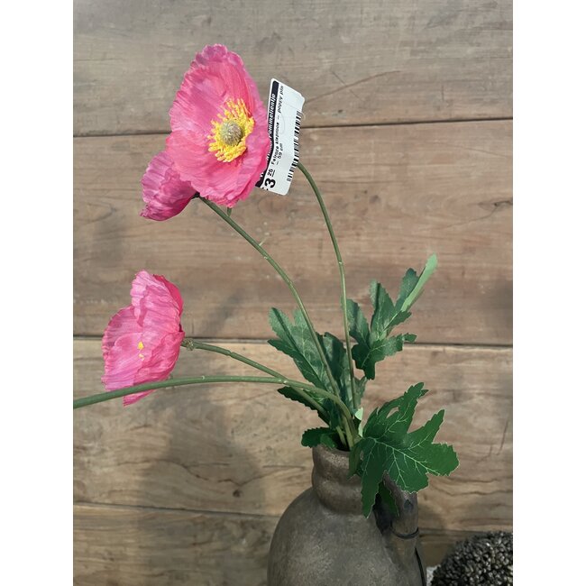 ## Felroze klaproos - poppy pink - 59 cm