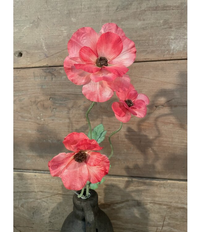 # Ranonkel - coraal roze - 61 cm
