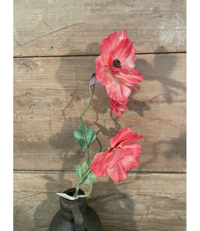 # Ranonkel - coraal roze - 61 cm