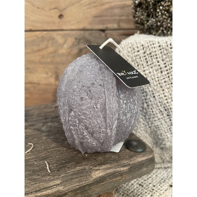 # grijze kaars - bol wol