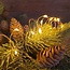 Micro LED stringlights steady BO binnen - 195 cm - koper - klassiek warm