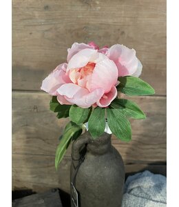 ## pioenroos - Peony Spray 57cm - lichtoze