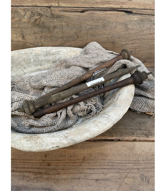 ### Spindel - hout - ca. 36 x 4 x 4 cm - per stuk