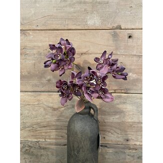 FLOWER SPRAY, 68 CM, aubergine
