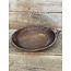 Ronde houten schaal - oren - 19 - L. 53 x B. 41 x H. 7