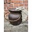 Nepalese houten vaas - 28 - 23 x 23 cm