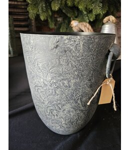 ## Pot planter - metaal - groot - 23 x 23 x 30 cm
