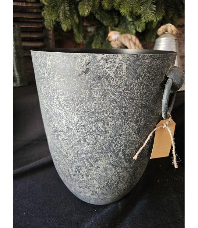 ### Pot planter - metaal - groot - 23 x 23 x 30 cm