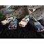 Vintage car led - blauw - 11 x 5 x 8 - excl. batterij