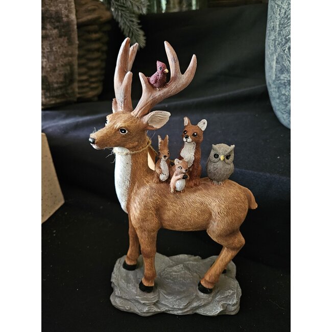 Deer polyresin 14,5 x 8,5 x 26 cm