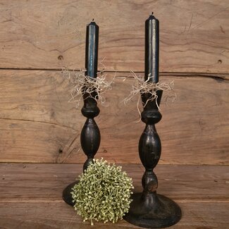 J780 - Kandelaar - smeedijzer - per stuk - excl. kaars 10 x 10 x 20cm per stuk