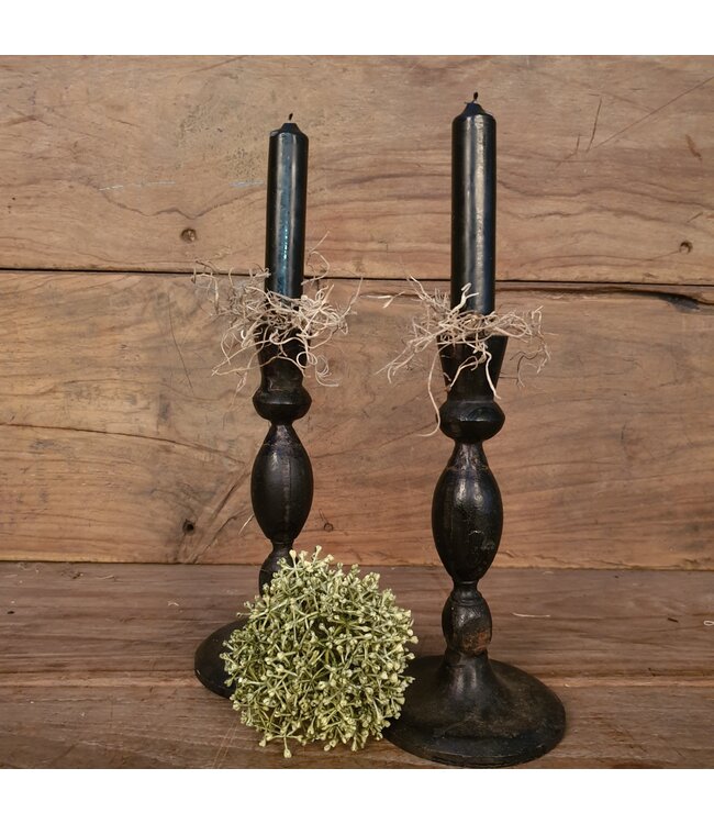 # J780 - Kandelaar - smeedijzer - per stuk - excl. kaars 10 x 10 x 20cm per stuk