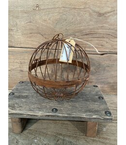 ## Metalen bal roest - 20 x 20 cm
