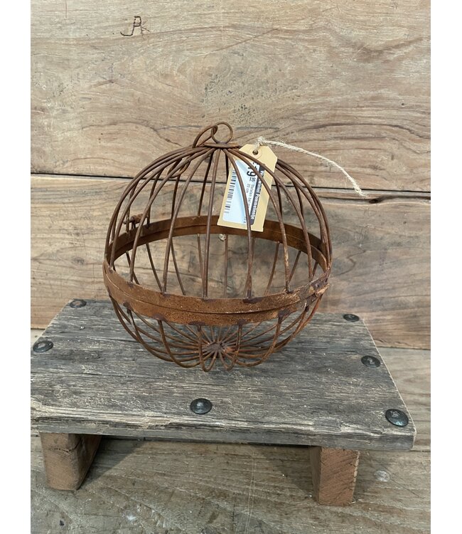 ## Metalen bal roest - 20 x 20 cm