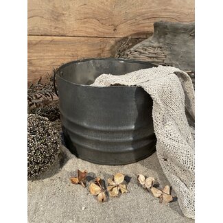 Iron bucket ears - ca. 30 x 30 x 23,5 cm (kan iets afwijken van foto)
