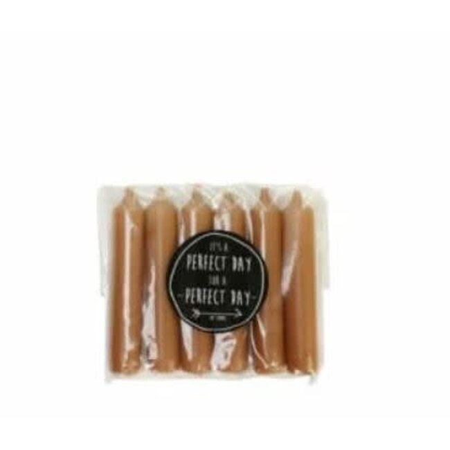 Siena - Pakje met 6 kaarsjes van 2,1 x 12 cm