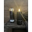 Ledkaars - zwart - 5 x 12,5 cm - excl. 2AA batterijen