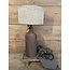 Tafellamp hout  Ø 14 x 35 cm Umber-bruin