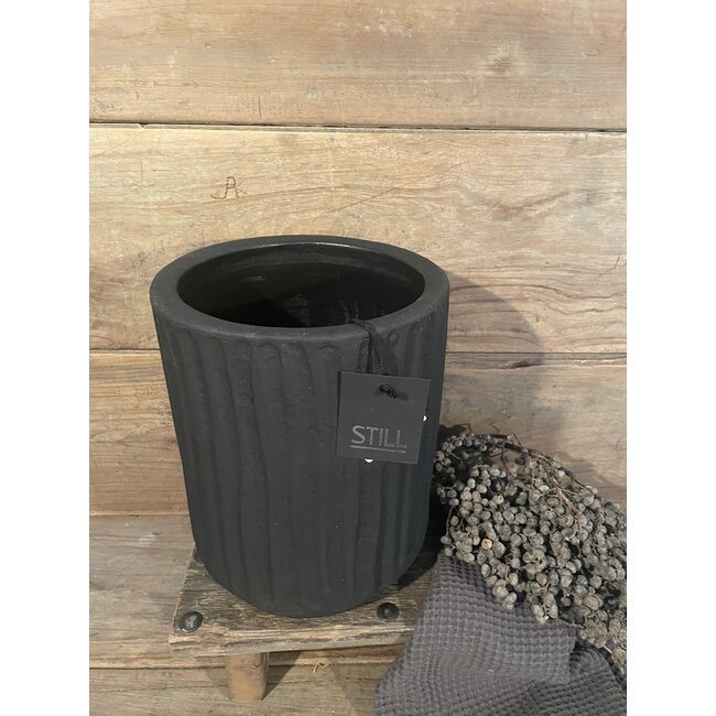 Still 31127 - Carv Planter 15 Black Series - Ca. 18 L x 18 B x 26 H cm