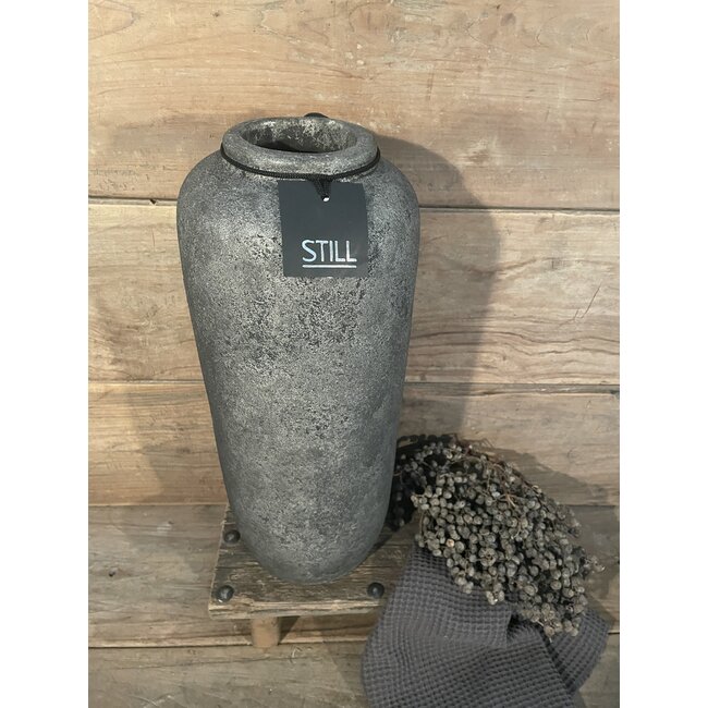 Still # 4301 - Grijze vaas 42 cm - Earth