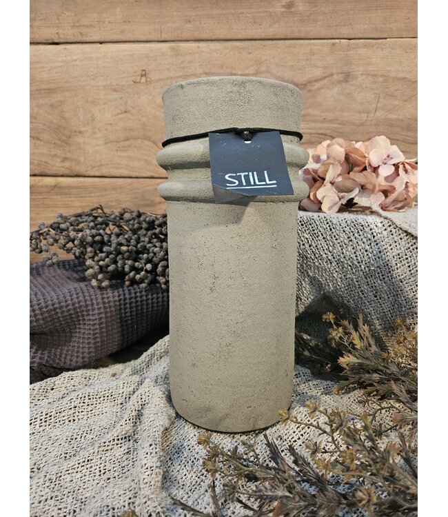 Still ### Wordt niet verzonden - 46052 - Taupe vaas aardewerk -  16 x 32 cm - serie "Taupe"