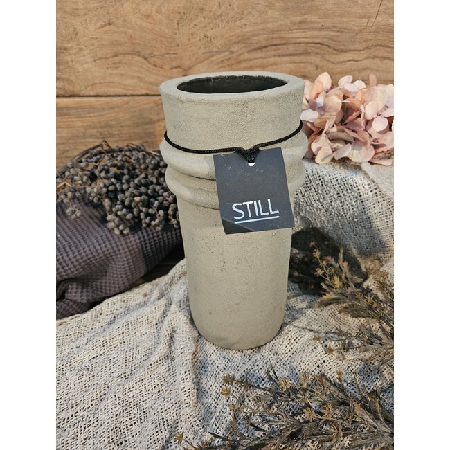 Still # 46052 - Taupe vaas aardewerk -  16 x 32 cm - serie "Taupe"