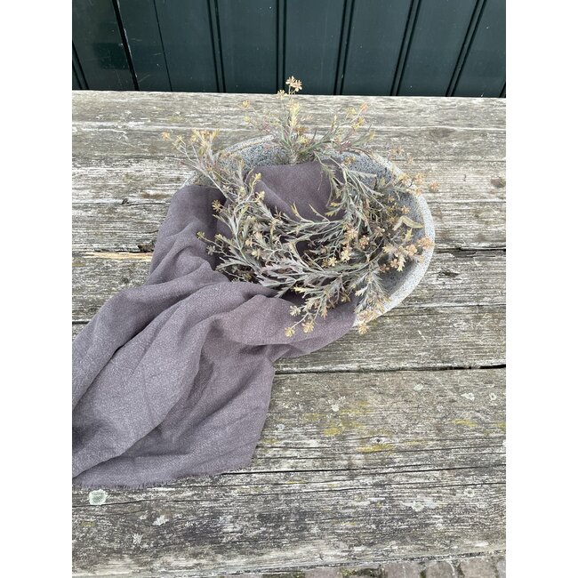 Still # 4921 - Licht grijs gemeleerde aardewerk schaal - 35 x 7 cm - serie "Rustic"