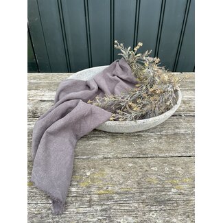 Still alleen afhalen/wordt nietverzonden - 4922 - Licht grijs gemeleerde aardewerk schaal - 45 x 7 cm - serie "Rustic"