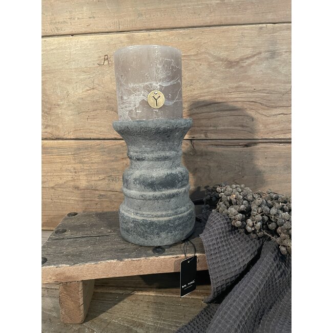 # Afgeprijsde artikelen verzending eigen risico - Kandelaar So Special Stone Black 10 x 20 cm