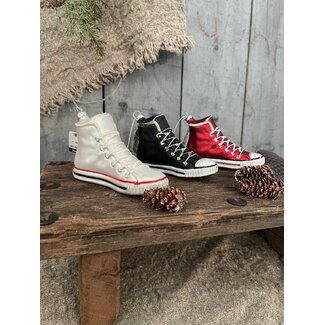 ## wordt niet verzonden - Hanger schoen glas 3kl.ass - per stuk -  L4.3-W11.4-H7.2cm  - random via web