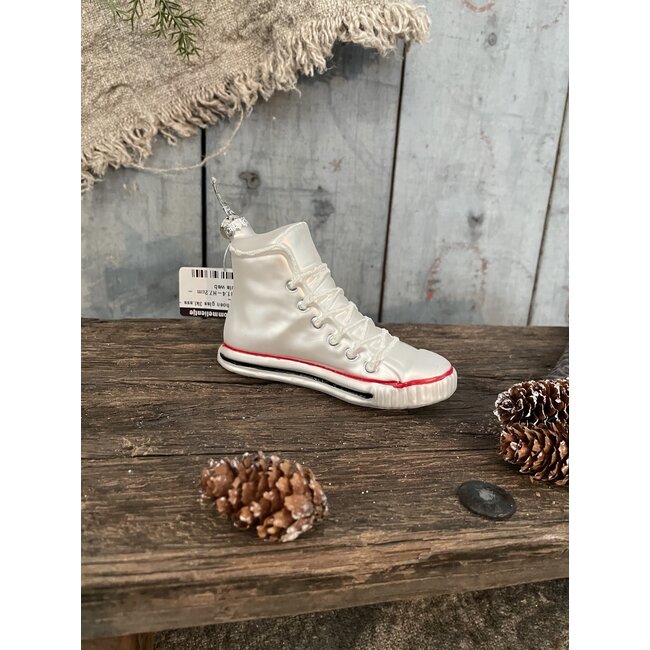 # Hanger schoen glas 3kl.ass - per stuk -  L4.3-W11.4-H7.2cm  - random via web