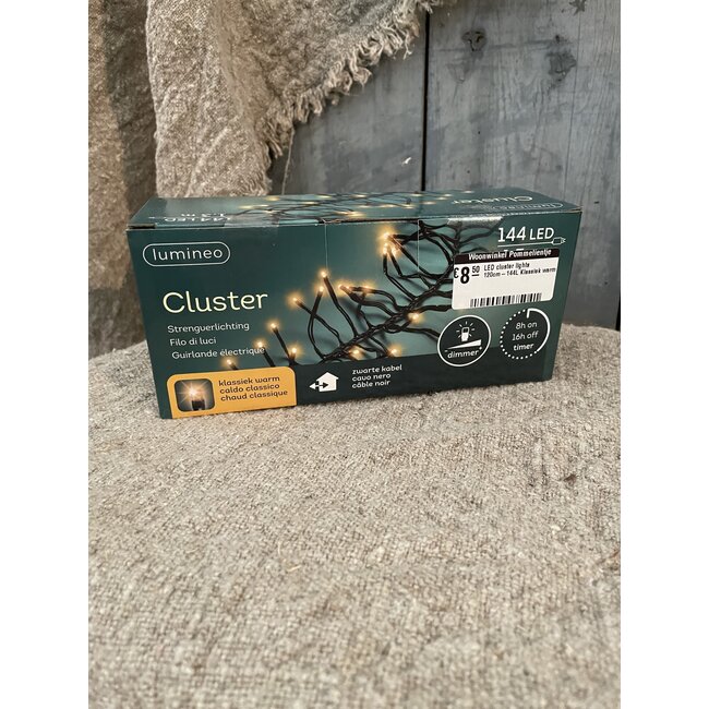 # LED cluster lights 120cm-144L Klassiek warm