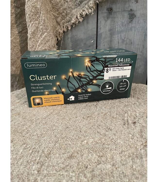 LED cluster lights 120cm-144L Klassiek warm