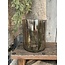 Cylinder - lichtbruin glas - 16 x 19 cm