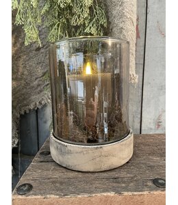 ## Houten onderzetter - licht - 14.5×14.5×3.5cm - tbv glas met doorsnee 12.5cm (excl. glas)