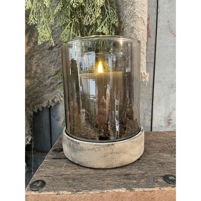# Houten onderzetter - licht - 14.5×14.5×3.5cm - tbv glas met doorsnee 12.5cm (excl. glas)