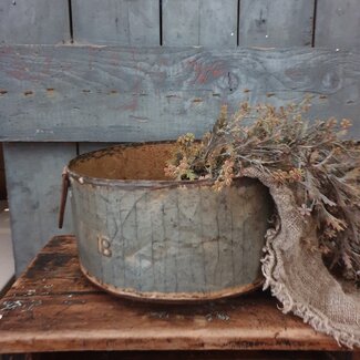 # Mix - Iron round bucket D30/35cm - metaal - foto kan afwijken