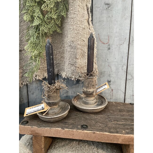 Houten blaker -  CENTRE CANDLE STAND BOWL BIG - 13x13x11.5cm