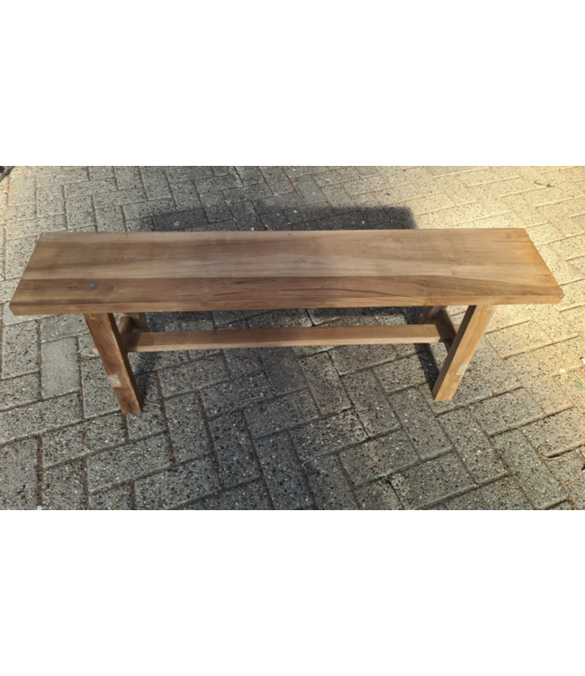 Houten bankje - ca. 120 x 24 x 46 cm - wordt niet verzonden/alleen afhalen
