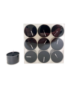 Theelicht Set 9 - zwart