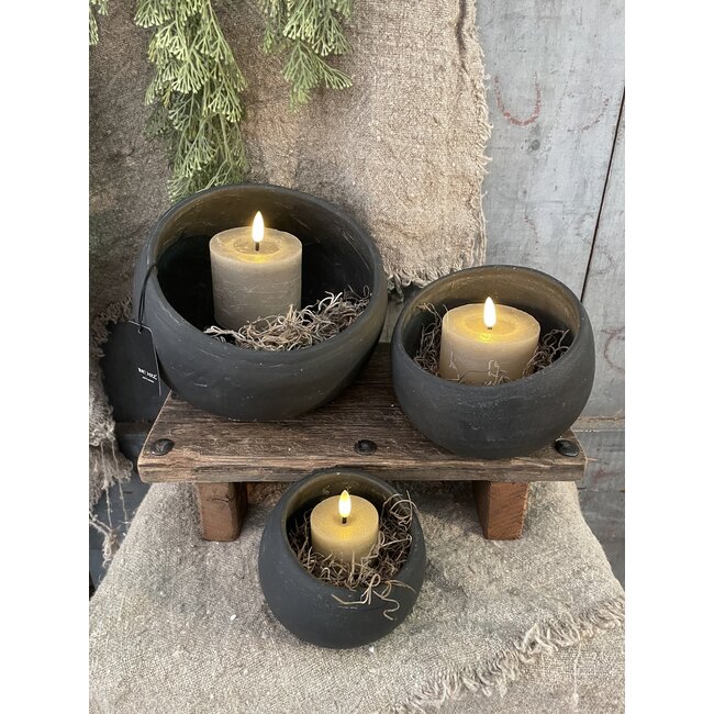 # verzending eigen risico  -Bowl Basic Ancient Soil D.20 H.17 - per stuk - grootste