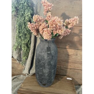 Vase Cylinder De Luxe Stone Black L D.20 H.46