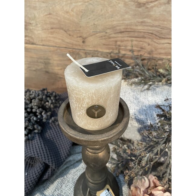 # Zandkleurige stompkaars 7 cm - sand