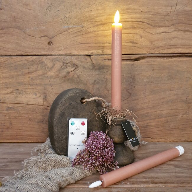 Countryfield Dnrkrs Ø2,2CM x 24 cm LED Lyon L s2 roze - met afstandsbediening, timer en dimmer